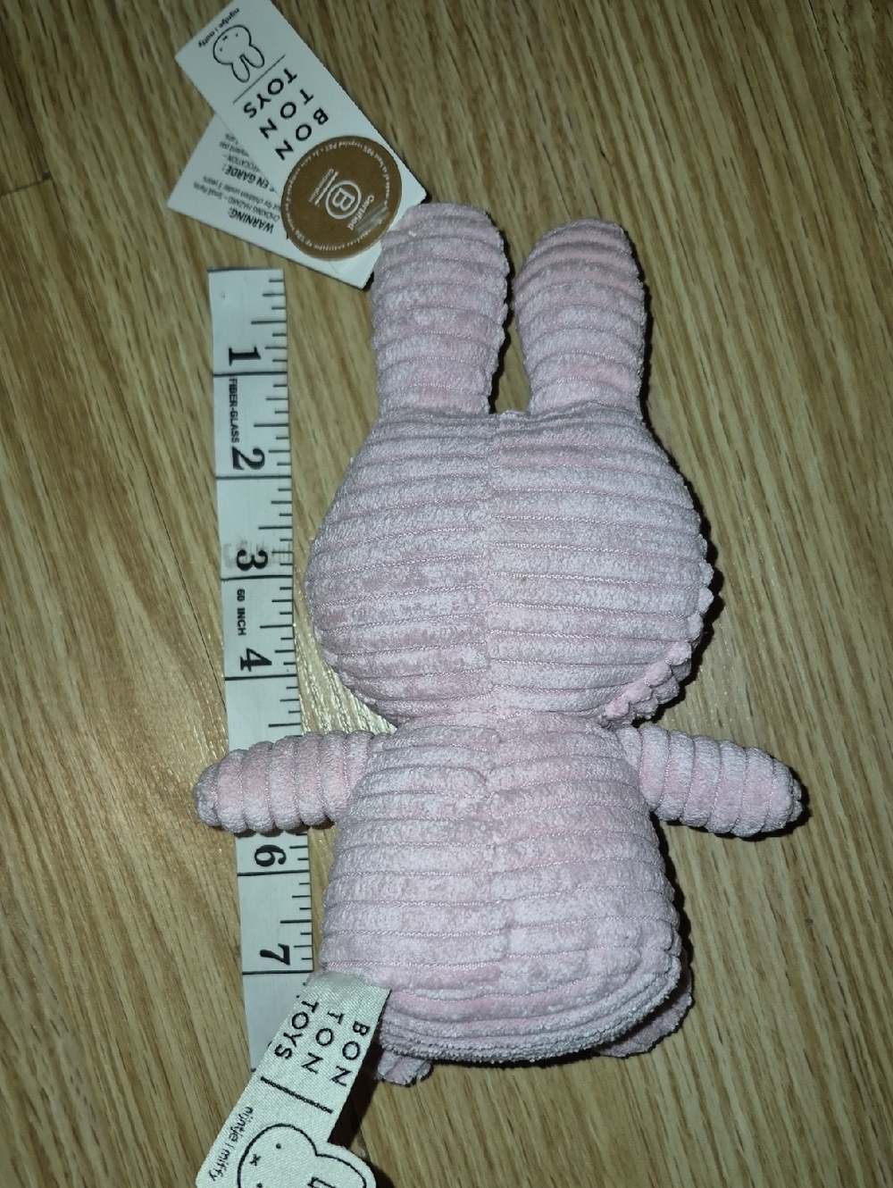 miffy Pink Corduroy Bunny Plush Toy - Picture 4 of 4